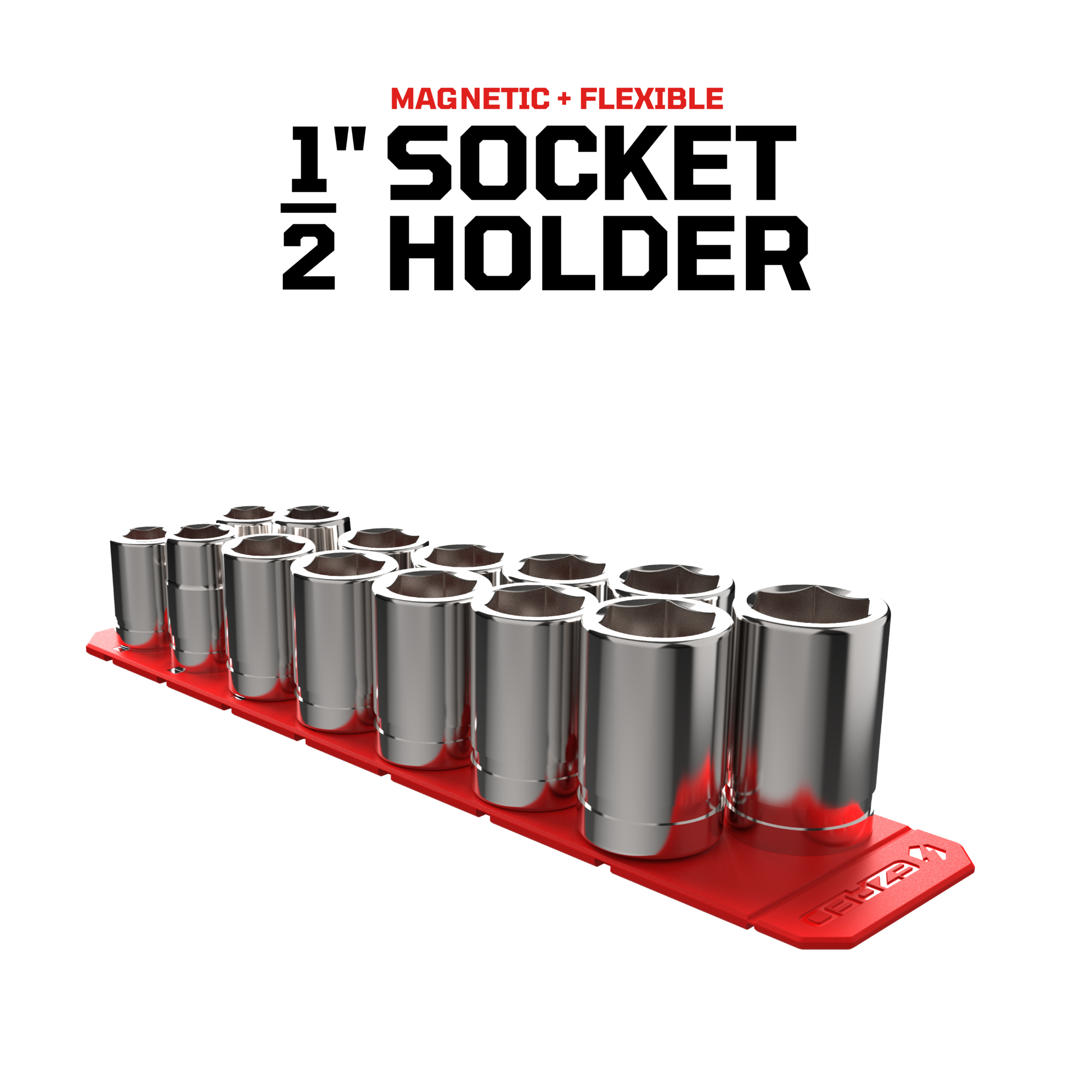 EZRED 1/2" Socket Rail  keeps sockets tight on carts or toolboxes